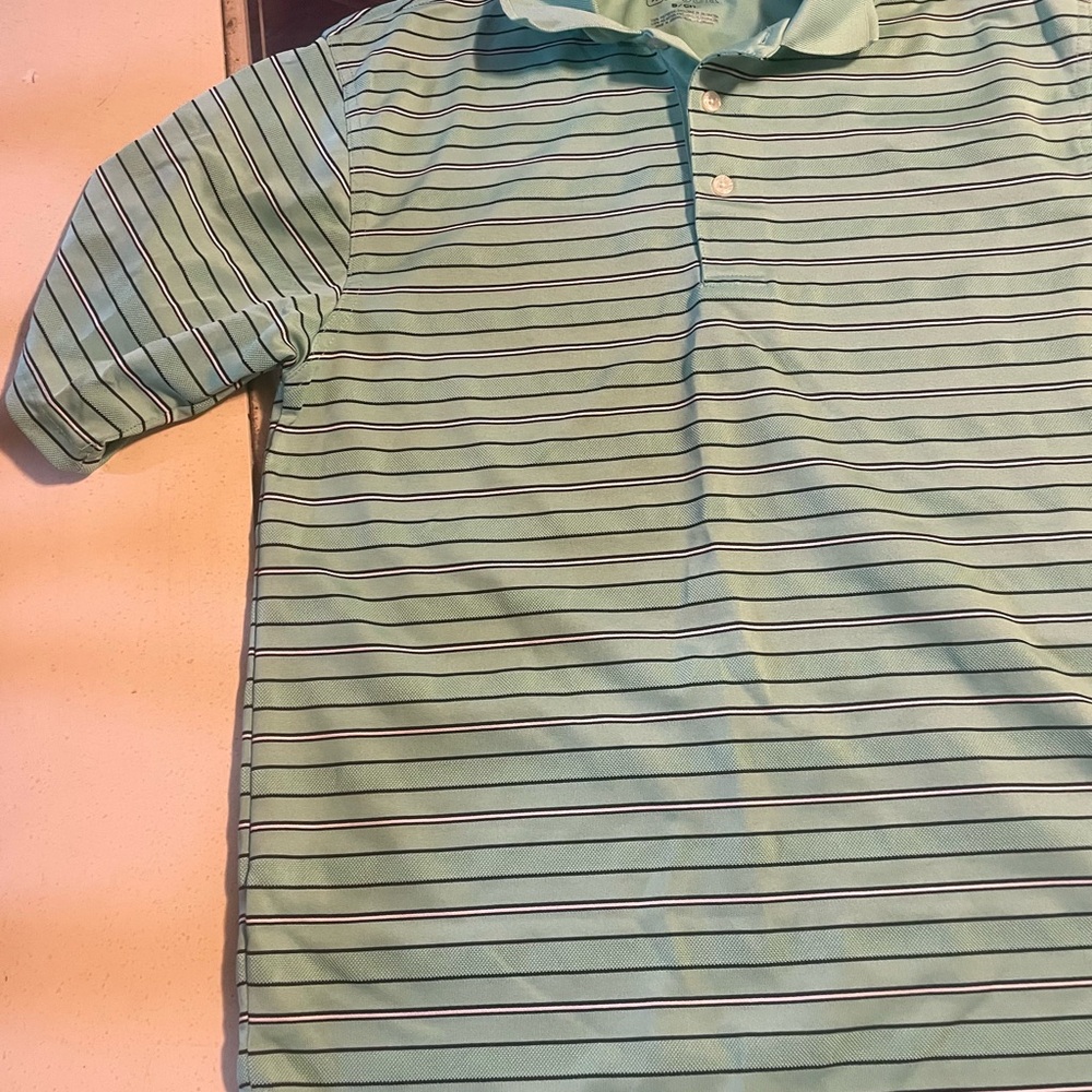 Striped Kids Polo Shirt - Gray
